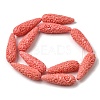 Synthetic Coral Carved Beads Strands CORA-C003-09A-03-6