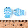 Transparent Glass and Enamel Beads Strands GLAA-T034-01E-4