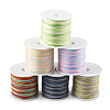  6 Rolls 6 Colors Segment Dyed Nylon Chinese Knotting Cord NWIR-TA0001-04-1