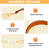 Imitation Leather Bag Straps & Plastic Imitation Pearl Beaded Extender FIND-WH0126-373C-5