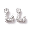925 Sterling Silver Micro Pave Cubic Zirconia Beads STER-Z005-15P-L-1