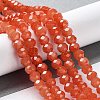 Baking Paint Imitation Jade Glass Bead Strands LS-DGLA-A034-J6MM-A12-2
