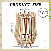 Wooden Vase Building Kits for Flowers Bouquet DIY-WH0899-68A-2