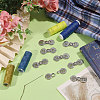 Zinc Alloy Snap Lock Clasps LS-FIND-WH0149-96P-5