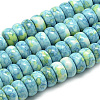 Synthetic Ocean White Jade Beads Strands G-S257-5x10mm-07-1