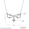 925 Sterling Silver Cubic Zirconia Pendant Necklaces NJEW-BB18734-3