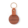 Wooden & Imitation Leather Pendant Keychain PW23041898670-1