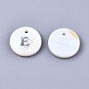 Natural Freshwater Shell Pendants SHEL-Q018-01A-E-P-2