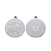 Non-Tarnish 201 Stainless Steel Pendants STAS-R106-08-2