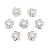 SHEGRACE Brass Micro Pave Clear Cubic Zirconia Beads XGRQ5K808-837P-1