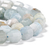 Natural Aquamarine Beads Strands G-I291-B05-3
