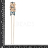 Alloy Enamel Hair Fork Findings AL-CBA8479-10KCG-3
