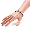 Polymer Clay Yin Yang & Acrylic Round Beaded Stretch Bracelet for Women BJEW-JB08529-3