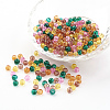 Baking Paint Crackle Glass Beads DGLA-X0006-4mm-08-1