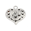 Hollow Brass Pendants for Valentine's Day KK-M289-03C-P-1