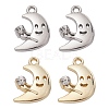 4Pcs 2 Colors Rack Plating Alloy Rhinestone Pendants FIND-YW0003-60-1