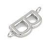 304 Stainless Steel Letter Connector Charms STAS-M108-01P-02-2