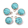 Synthetic Turquoise Pendants G-T131-101E-1