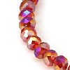 Electroplate Glass Beads Strands X-GR6MMY-47AB-1
