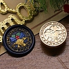 Christmas Series Wax Seal Brass Stamp Head AJEW-M037-01G-09-1