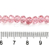 Transparent Baking Paint Glass Beads Strands DGLA-A034-T6mm-D08-4