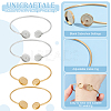 Unicraftale 4Pcs 2 Colors 304 Stainless Steel Bangle Makings STAS-UN0053-10-5