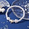 ABS Plastic Imitation Pearl Beaded Stretch Bracelet BJEW-JB10104-03-2