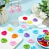 80Pcs Opaque Acrylic Pendants SACR-SP0001-33-3