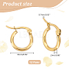 Unicraftale Ring 304 Stainless Steel Hoop Earrings EJEW-UN0001-05-11G-A-2