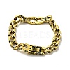 Men's Alloy Interlocking Knot Link Bracelet with Curb Chains BJEW-A129-03AG-5