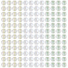 405Pcs Eletroplated Transparent Glass Beads GLAA-TA0003-66E-2