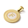 Ion Plating(IP) 304 Stainless Steel Pendants STAS-I204-F-G-2