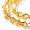 Electroplate Glass Beads Strands EGLA-Q118-6mm-A08-3
