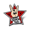 Rock Theme Rock 'n' Roll Devil Star Enamel Pins LS-JEWB-D310-04EB-02-1