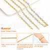 1M Brass Oval Paperclip Chains CHC-BC0001-15-5