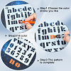12Pcs 12 Styles PET Plastic Drawing Painting Stencils Templates AJEW-WH0165-23-6