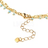 2 Layered Brass Curb Chains Anklets AJEW-AN00311-01-3