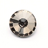 Glass Rhinestone Button BUTT-WH0015-21E-04-1
