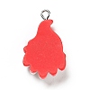 Christmas Opaque Resin Pendants X-RESI-G043-B06-3