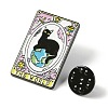 The World Tarot Card with Cat Enamel Pins JEWB-G027-01C-2