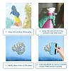 Waterproof PVC Colored Laser Stained Window Film Adhesive Stickers DIY-WH0256-075-3