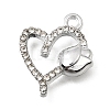 UV Plating Alloy Crystal Rhinestone Pendants RB-CBAD37D-03P-1