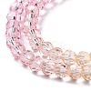 Transparent Glass Beads Strands GLAA-E036-07B-5