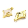 Alloy Enamel Pendants ENAM-R145-08G-2