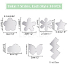 210 7 Styles Self Adhesive Acrylic Cabochons DIY-PH0023-16A-2
