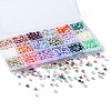1350Pcs 18 Style Rainbow ABS Plastic & Acrylic Imitated Pearl Beads DIY-YW0007-99-2