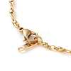 Brass Link Chain Anklets AJEW-AN00376-3