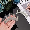 Crown Shape Glass Rhinestone Car Stickers DIY-WH0171-17-3