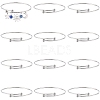 12Pcs Adjustable 304 Stainless Steel Wire Cuff Bangle Making MAK-SC0001-19-1