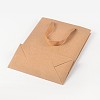 Rectangle Kraft Paper Bags with Handle AJEW-L048B-02-2